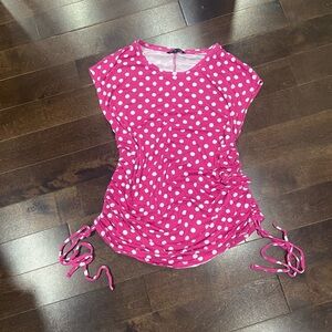 Polka dot tunic top